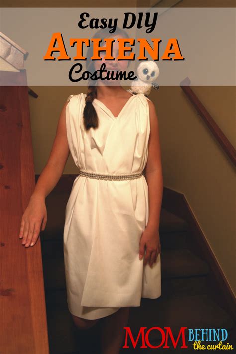 Athena Costume for girls, no-sew costume directions ~ ES Ivy