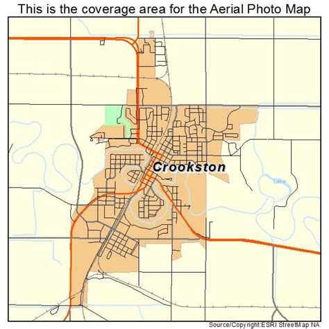 Aerial Photography Map of Crookston, MN Minnesota