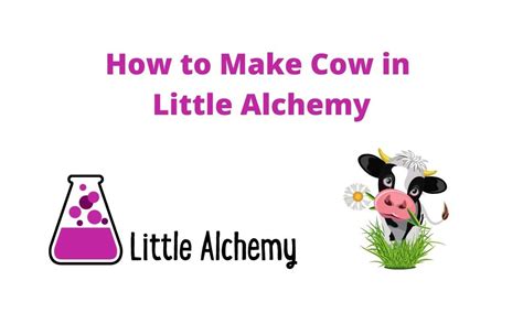 How To Make Cow In Little Alchemy Step By Step Hints