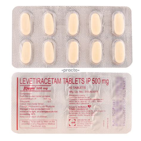 Keppra 500 MG Tablet - Uses, Dosage, Side Effects, Price, Composition | Practo