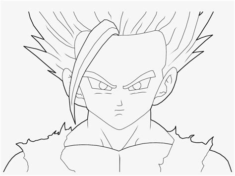 Gohan Ssj2 Coloring Pages - Drawing Of Teen Gohan PNG Image | Transparent PNG Free Download on ...