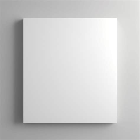 Premium AI Image | a white square piece of art is on a wall