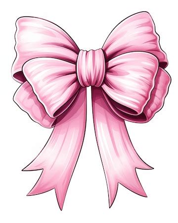 Premium Photo | Background pink bow large ribbon clip studio paint ... - Clip Art Library