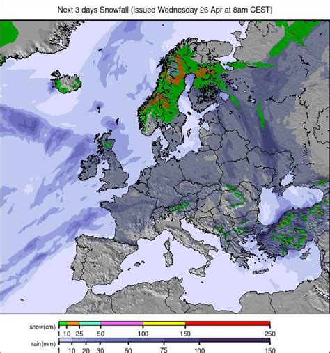 Precipitation maps Europe #rainfall (Precipitații în Europa) - WeatherNews - StiriMeteo