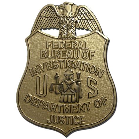 Buy Federal Bureau of Investigation (FBI) Solid Replica Wooden Badge