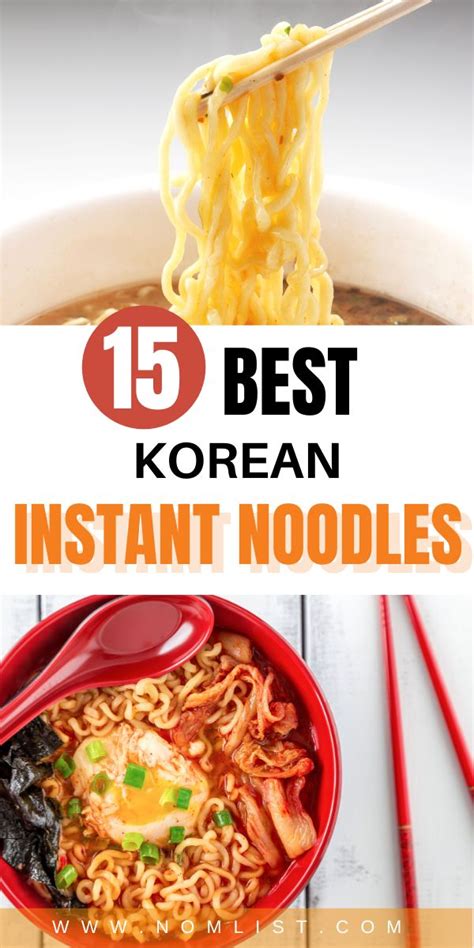 Best 15 Korean Instant Noodles in 2021 | Best korean food, Easy ...