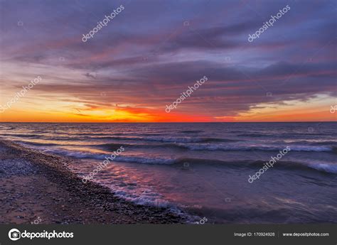 Lake Huron Beach at Sunset Stock Photo by ©gonepaddling 170924928