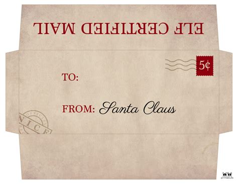 Santa Envelopes - Free Printables | Printabulls