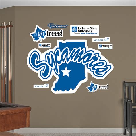 Indiana State Sycamores Logo Wall Decal | Shop Fathead® for Indiana ...