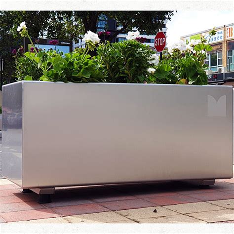 Draffin Street Furniture | Hamilton Stainless Steel Planter Box