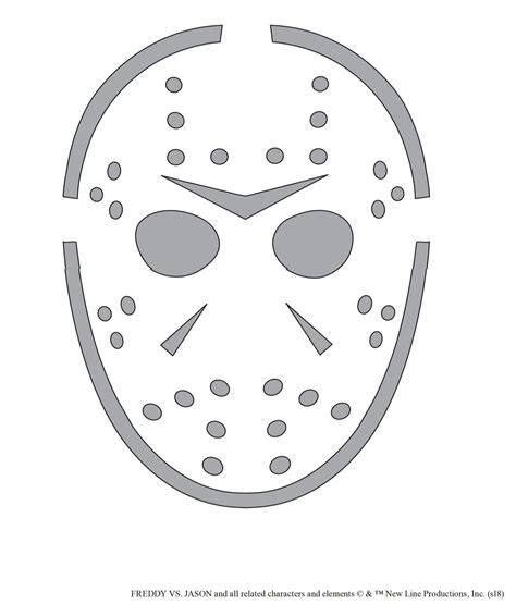 Friday the 13th: Jason (Pumpkin Stencil - Pumpkin Pattern - Pumpkin ...