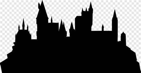 Hogwarts, castle, harry potter, architecture, building, fantasy, fictional, silhouette, png | PNGEgg