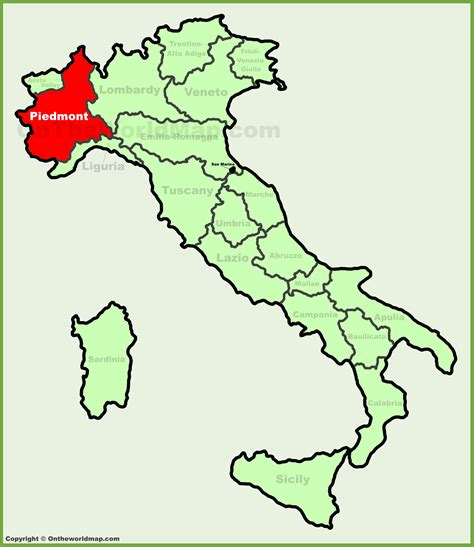 Map Italy Piedmont – Get Map Update