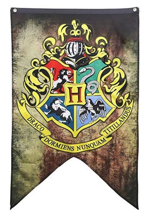 Harry Potter UK Harry Potter Banner Flag Gryffindor Slytherin Ravenclaw House Hogwarts School ...