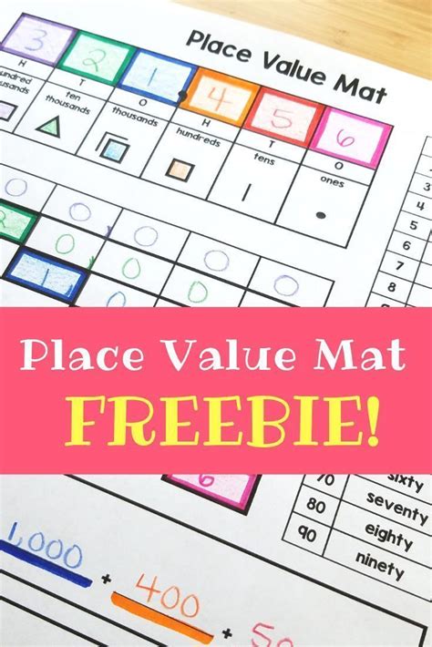 Place Value Chart | Place Value Mat Graphic Organizer | Place values ...