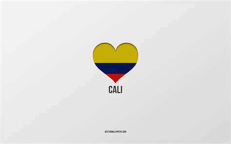 Download wallpapers I Love Cali, Colombian cities, Day of Cali, gray ...