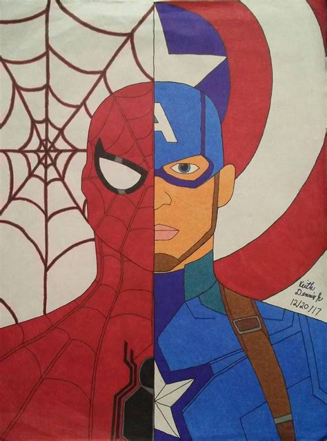 Spider-Man and Captain America by KJDENNIS on DeviantArt