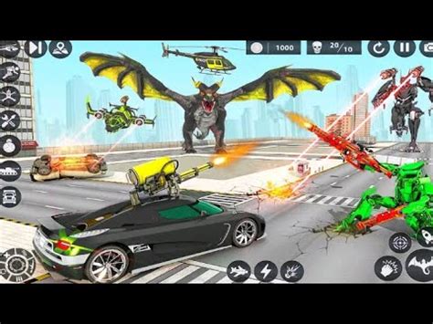 Dragon Robot car Games 3D | Multi Transforming Robots Game | Android Gameplay Robot fighting ...