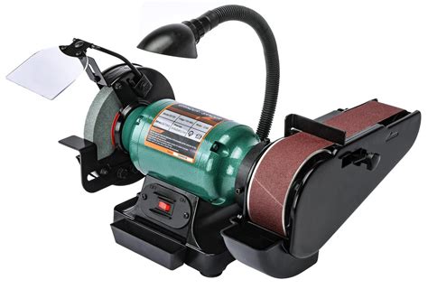 JEGS 95720 Belt Sander & Bench Grinder Combo 2 in. W x 28 in. L w/ 80 Grit Sandi - Walmart.com ...