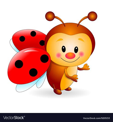 Cute ladybug Royalty Free Vector Image - VectorStock