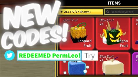 Blox Fruits Codes UPDATE Working Devil Fruits Codes 2023 in Roblox - YouTube