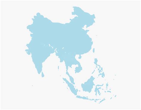 Southeast Asia Svg Clip Arts - Southeast Asia Map Black, HD Png ...