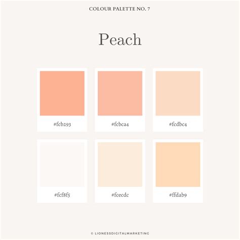 Peach Colour Palette | Peach color palettes, Brand color palette, Color palette design