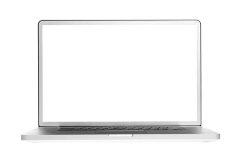 Open Laptop Showing A Blank White Screen Stock Photo - Download Image ...