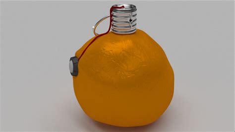 free sticky semtex grenade 3d model