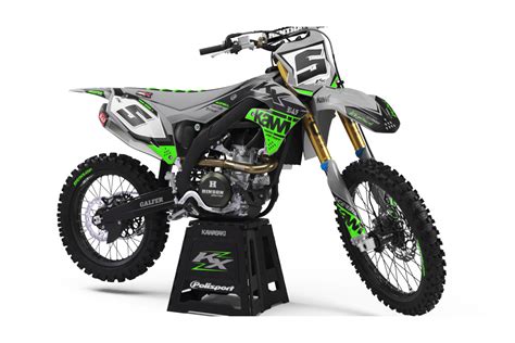 Custom dirt bike Graphics kit KAWASAKI TRUST | custom-graphics-mx