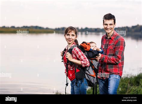 Happy family outdoors Stock Photo - Alamy