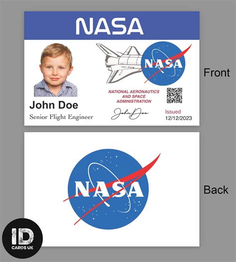 1960 Nasa Id Card