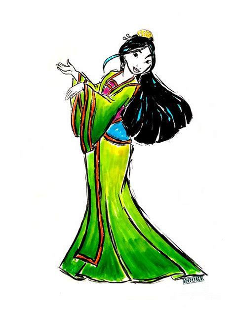 Mulan Drawing | Free download on ClipArtMag