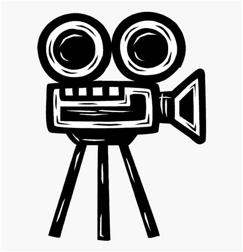 Clip Art Old Film Projector - Movie Camera Drawing, HD Png Download ...