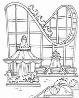 Paper Roller Coaster Coloring Pages sketch template