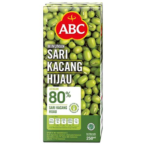 Abc Juice Kacang Hijau Tpk 250Ml | Klik Indomaret