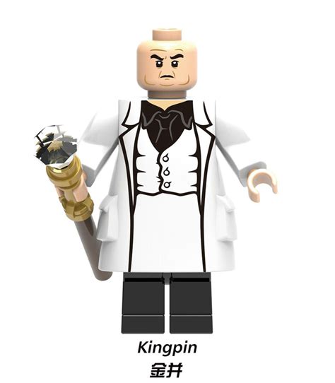 Kingpin Spiderman Marvel Minifigs fit Lego XH1365