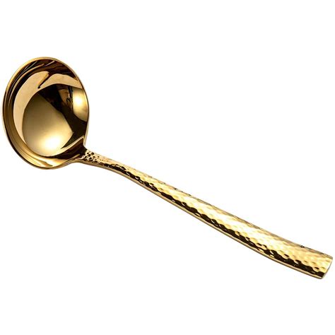 Stainless Steel Gravy Ladle Hammered (Gold) | The Warehouse