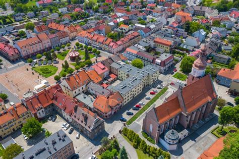 ZORY, POLAND - JUNE 04, 2020: Aerial View of Central Square in Zory. Upper Silesia Editorial ...