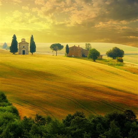 Tuscany Autumn iPad Air Wallpapers Free Download