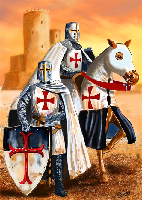 Templar crusader knights in the Holy Land Medieval Knight, Medieval ...