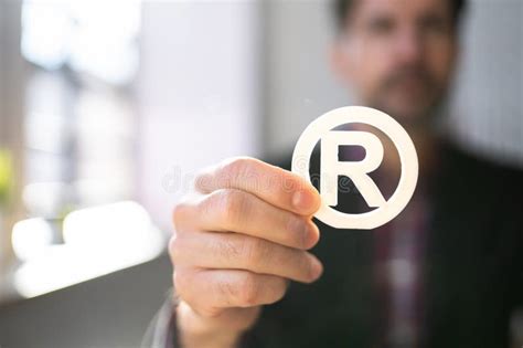 Register Trademark Copyright Symbol and Logo Stock Photo - Image of ...