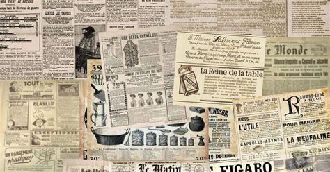 make mine mini: Old newspaper collage sheets for your projects