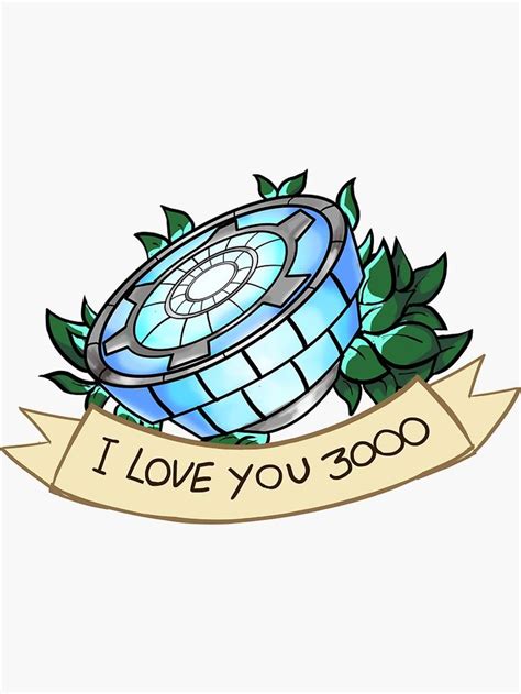 "I Love You 3000" Sticker by cooltinho | Redbubble | Marvel tattoos, Disney sticker, Cute stickers