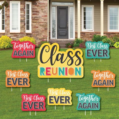 Big Dot of Happiness Class Reunion - Yard Sign and Outdoor Lawn Decorations - Class Reunion Yard ...