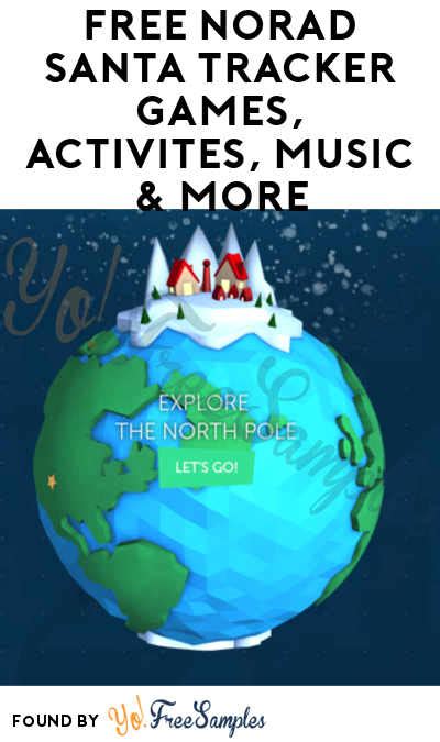 FREE NORAD Santa Tracker Games, Activites, Music & More