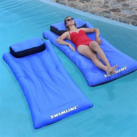 Swimline Ultimate Super-Sized Floating Mattress Pool Float (2-Pack) 9057-02 - The Home Depot ...