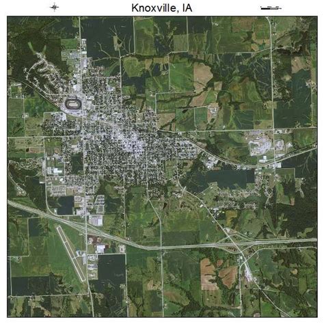 Aerial Photography Map of Knoxville, IA Iowa