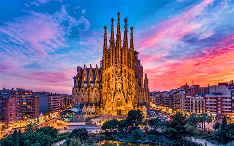 Download wallpapers Sagrada Familia, Basilica of the Holy Family ...