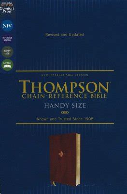 NIV Thompson Chain-Reference Bible, Handy Size, Leathersoft, Burgundy ...